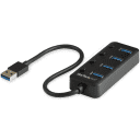Thumbnail 0 de HUB USB 3.0 Startech a 4 Puertos USB 3.1 Gen1 c/Interruptores Individuales Negro