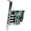 Thumbnail 3 de Tarjeta StarTech, PCIe x1 con 4 Puertos USB 3.0 con UASP Alimentación SATA LowPr