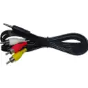 Thumbnail 1 de 3,5mm-M 3-RCA-M 1mt Macho-Macho Cable Audio-Video Plug-RCA Phone-1/8