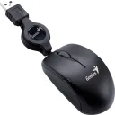 Thumbnail 2 de Mini Mouse Alámbrico Genius Traveler V2 Óptico 1000dpi 3 Btns Retractil USB Negr