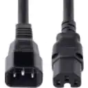 Thumbnail 3 de Cable de Poder StarTech IEC C14 a C15 1.8mt 14 AWG para Serv. UPS color Negro