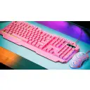 Thumbnail 3 de Kit Teclado Mouse Gamer Alámbrico XTech XTK-540S, USB Español Color ROSADO