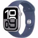Thumbnail 0 de Apple Watch Series 10 46mm (GPS / Silver Aluminum Case / Blue Band / S-M) [MWWL3AM/A]