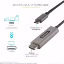 Thumbnail 3 de Cable Adaptador USB-C a HDMI 2.0b 4K UHD 60Hz HDR10 Activo 1mt Gris - StarTech