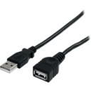 Thumbnail 0 de Cable Extensión USB 2.0 Tipo-A M/H 10ft 3 Metros 24/48 AWG Negro - StarTech