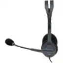 Thumbnail 1 de Audífonos Alámbricos Logitech H111 Interfaz 3.5mm con Micrófono Color Gris 