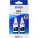 Thumbnail 0 de Pack 2x Botellas de Tinta Epson T664 Negro para L110 L120 L220 L350 70ml 4000Pág
