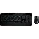 Thumbnail 2 de Kit Teclado Mouse Inalámbrico Microsoft Desktop 2000 USB Reposa manos C/Negro