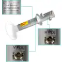 Thumbnail 3 de SANNY 4,9-6,5GHz 30dBi 2-N-H Slant-45o 2x2 Antena Dish 5GHz