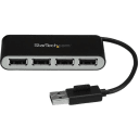 Thumbnail 0 de HUB StarTech Portátil USB 2.0 de 4 puertos con Cable Integrado Color Negro