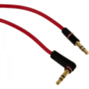 Thumbnail 2 de 3,5mm-MM 90-Grados Macho-Macho 0,5mt Cable Audio Plug Phone-1/8 50cm