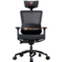 Thumbnail 4 de COUGAR Argo - Silla - ergonómico - reposabrazos - forma de T - inclinación - giratorio - piel PVC, malla - negro