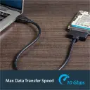Thumbnail 1 de StarTech.com USB 3.1 Gen 2 (10Gbps) Adapter Cable for 2.5in SATA SSD/HDD Drives 