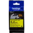 Thumbnail 1 de HSe611e. Tubo BROTHER 5,2mm Am Termo retractil 0,8-3,1mm Negro en Amarillo de 1,