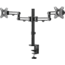 Thumbnail 0 de StarTech.com Brazo de Soporte para Monitor - Articulado - de Aluminio - para Monitores VESA de hasta 32IN - con Dos Brazos Giratorios - Mount para 2 monitores (brazo ajustable) - aluminio - negro - tamaño de pantalla: hasta 32" - montable en escritorio