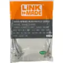 Thumbnail 2 de Cable de Red Linkmade CAT6 LSZH 60cm 4x0.6mt Inyectado Multifilar GRIS (4 Unid)