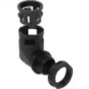 Thumbnail 0 de 25mm Codo Salida Caja Prensa Estopa p/Conduit Flexible Plastico Negro