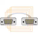 Thumbnail 1 de Straight 1,3mt DB9-Macho-Macho 130cm Cable Directo Serial RS232 DE-09