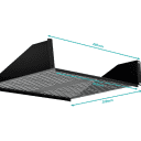 Thumbnail 2 de Bandeja Rack Linkmade RB2-3VL Ventilada 2U 30cm Fondo p/Rack Negra Req-Tornillos
