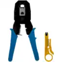 Thumbnail 2 de Crimpeadora RJ11 RJ45 RJ12 RJ9 Incluye Mini Punchadora Peladora