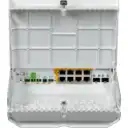 Thumbnail 0 de MIKROTIK 2-SFP+10G 8-1000 PoE-out IP54 SwOS req24-57V UPS-24V inc-TC