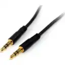 Thumbnail 0 de Cable de Audio Stereo Jack 3.5mm M/M Largo 91cm Baño Oro - StarTech