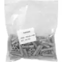 Thumbnail 1 de Tarugo 10mm 100-Unids. Plastico-PE Gris 10x44mm Tornillo-5x45