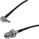 Thumbnail 1 de CRC9-M-90o a F-Hembra RG174 Cable Coaxial 20cm