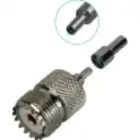 Thumbnail 0 de UHF-Hembra RG316 Conector Crimpeable CA100 RG174