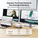 Thumbnail 8 de HUB Belkin INC027DQSGY, 8en1 USB-C a 2*USB-C USB-C PD 2*USB-A3.0 2*HDMI LAN