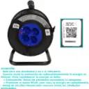 Thumbnail 1 de Alargador Eléctrico de Carrete 4 Tomas Multinorma Hembra 16A 250V 25mts - Rittig