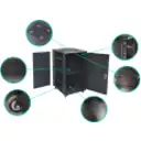 Thumbnail 2 de Rack 22U Ciego Fondo 80cm Ancho 19" Piso Ruedas Bandeja PDU