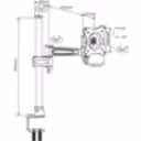 Thumbnail 1 de Soporte de Escritorio 1 Brazo para Monitor 10" a 27" 15Kg VESA100*100, 1 EJE (Reacondicionado)