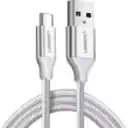 Thumbnail 0 de US288-W(2M). Cable USB A 2.0 a USB-C Blanco 2 MTs. UGREEN. Cable niquel trenzado de aluminio