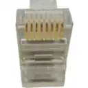 Thumbnail 3 de LINKMADE 10-unids p/Multifilar Cat6 FTP STP Conector RJ45 Metalico