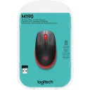 Thumbnail 1 de Mouse Inalámbrico Logitech M190 Óptico 1000dpi Ambidiestro 3 botones USB rojo