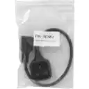 Thumbnail 2 de C20-Macho UK-Hembra Cable Poder 0,5mt Negro 50cm