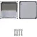 Thumbnail 0 de 200x200x130mm Caja ABS IP66 Tapa-Transparente c/Placa-Aluminio