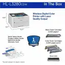 Thumbnail 9 de Impresora Brother HL-L3280CDW, Láser Color Wi-Fi USB Dúplex Color 27ppm