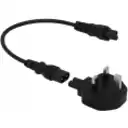 Thumbnail 1 de UK-Macho/C7-Hembra + Cable Trebol-C5-Hembra C7-Macho 0,3mt 30cm