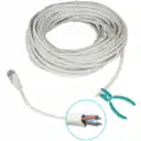 Thumbnail 3 de 15mt Cat5E Gris Cable Patch Inyectado Multifilar