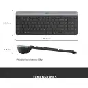 Thumbnail 9 de Kit Teclado Mouse Inalámbrico Logitech Slim MK470 2.4Ghz USB Negro