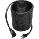 Thumbnail 7 de Tripp Lite 25ft Power Cord Extension Cable Heavy Duty 14AWG 5-15P 5-15R 15A 25' - Cable alargador de alimentación - NEMA 5-15 (H) a NEMA 5-15P (M) - CA 120 V - 15 A - 7.6 m - negro