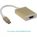 Thumbnail 1 de Adaptador USB-C 3.1 Macho a HDMI v1.4 Hembra 1080p Cable 12cm solo Pc Blanco