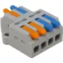Thumbnail 3 de 2 a 4 conductores 32A 250V AWG28-14 0,08-2,5mm2 D2-4