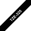 Thumbnail 0 de CINTA BROTHER TZE-325 9mm white on black industrial tape