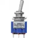 Thumbnail 3 de Interruptor 6-Pin 2-Pos Celeste ON-ON Toggle Perilla 250V 3AMP DPDT