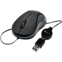 Thumbnail 1 de Mouse Alámbrico KlipX KMO-113 Ópticvo 1600dpi Retractil 3 Botones USB Negro