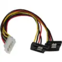 Thumbnail 0 de 12 LP4 to 2x Right Angle SATA Power