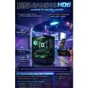 Thumbnail 1 de Gabinete Gamer ESGAMING H60, 5 Ventiladores ARGB, m-ATX, Negro